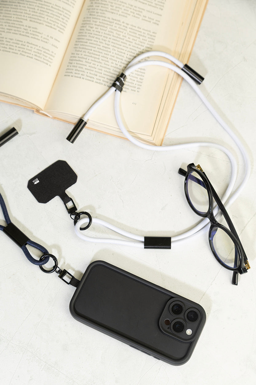 HolCharge 60 W-os RPET mobiltartós nyakpánt kábellel fehér – Dekormunka – további kép 5