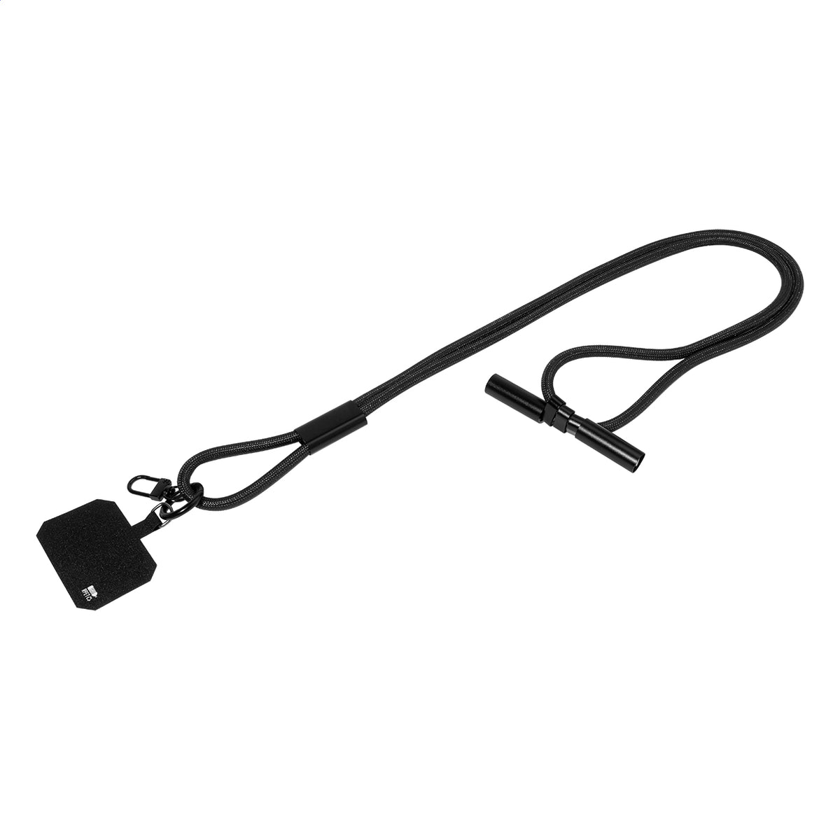 HolCharge 60 W-os RPET mobiltartós nyakpánt kábellel fekete – Dekormunka – további kép 2