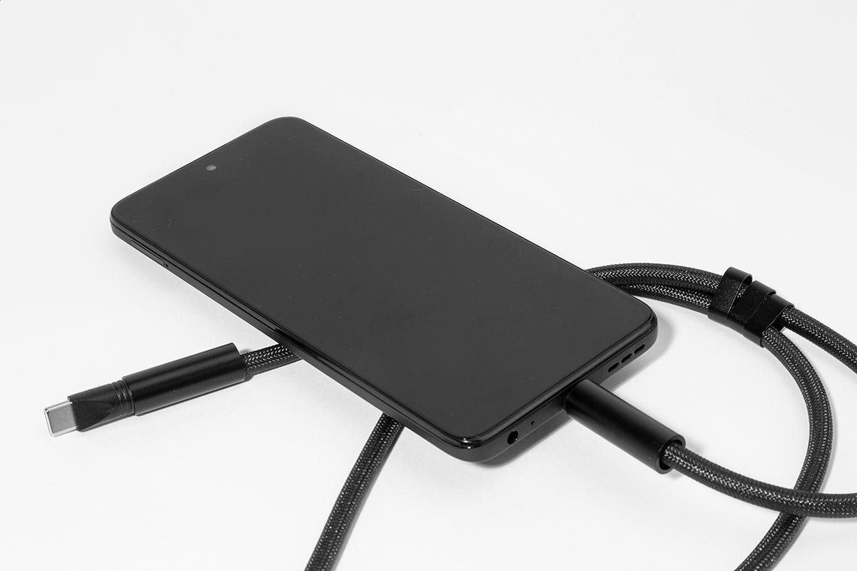 HolCharge 60 W-os RPET mobiltartós nyakpánt kábellel fekete – Dekormunka – további kép 4