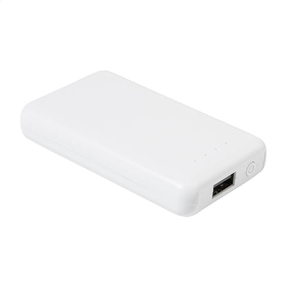 Rabobank Mini újrahasznosított ABS power bank fehér – Dekormunka