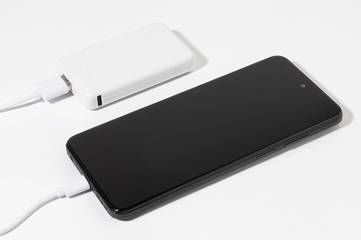 Rabobank Mini újrahasznosított ABS power bank fehér – Dekormunka – további kép 2