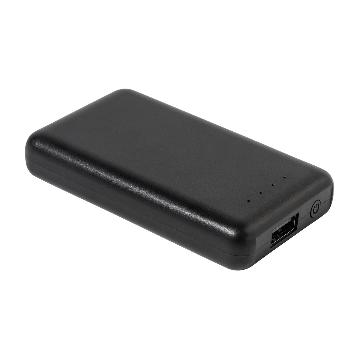 Rabobank Mini újrahasznosított ABS power bank fekete – Dekormunka