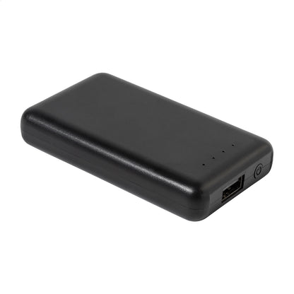 Rabobank Mini újrahasznosított ABS power bank fekete – Dekormunka