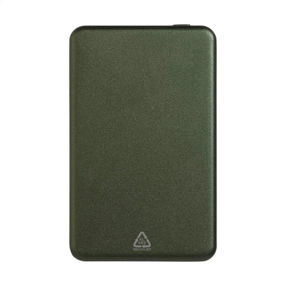 RaluLux újrahasznosított alumínium power bank sötét zöld – Dekormunka – további kép 2