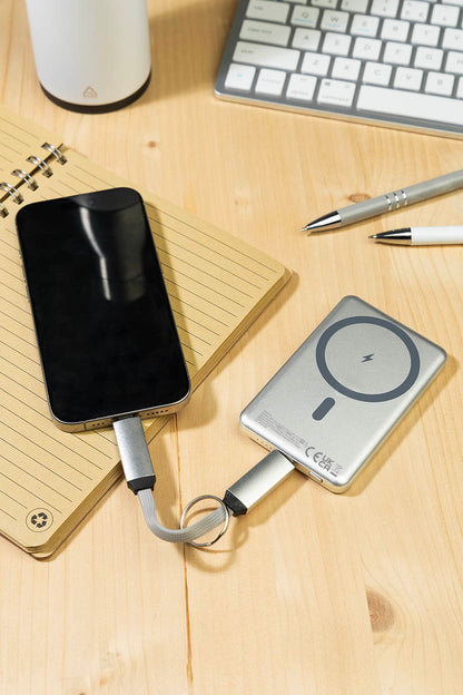 RaluLux újrahasznosított alumínium power bank ezüst – Dekormunka – további kép 5