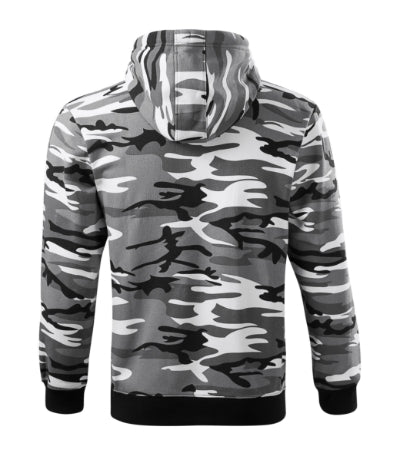 Camo Zipper - Felső férfi - szürke terepszín