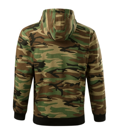Camo Zipper - Felső férfi - barna terepszín