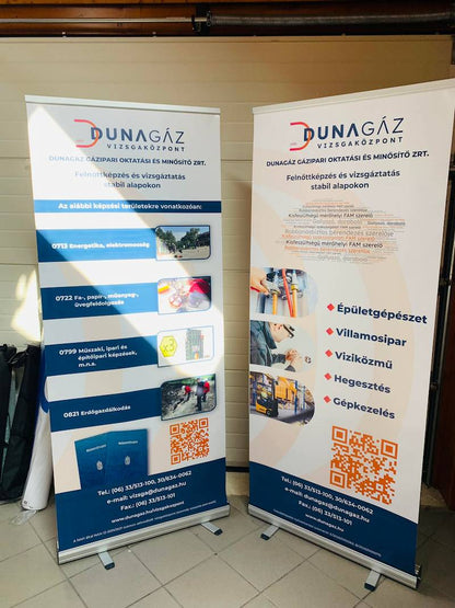 Roll-up banner nyomattal, szerkezettel