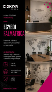 Egyedi falmatrica üzletekbe és irodákba
