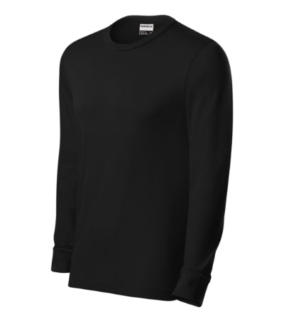 Resist LS - Póló unisex - fekete 01 (brand label)