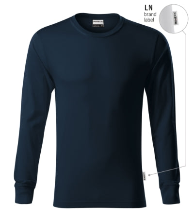 Resist LS - Póló unisex - tengerészkék 02 (brand label)