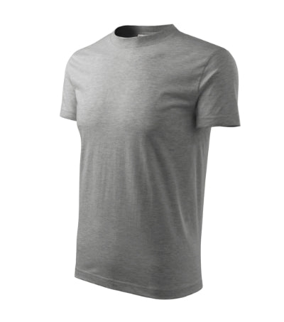 Base - Póló unisex - sötétszürke melírozott