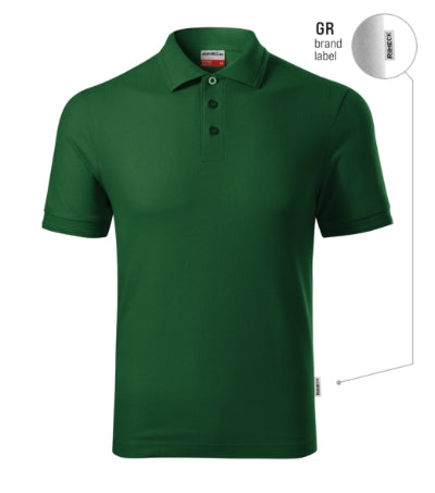 Reserve - Galléros póló férfi - üvegzöld 06 (brand label)