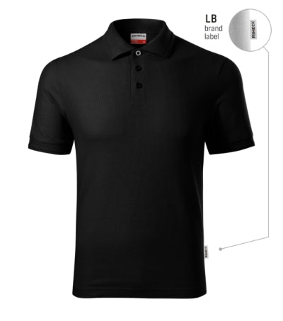 Reserve - Galléros póló férfi - fekete 01 (brand label)