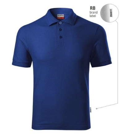 Reserve - Galléros póló férfi - királykék (brand label)