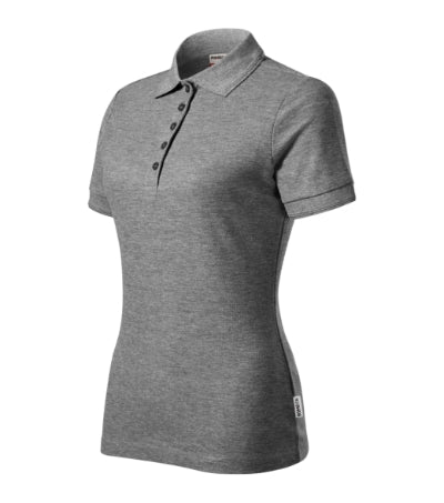 Reserve - Galléros póló női - sötétszürke melírozott 12 (brand label)
