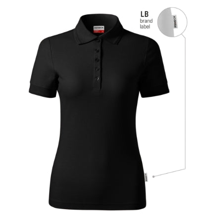 Reserve - Galléros póló női - fekete 01 (brand label)