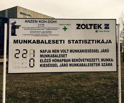 Reklámtábla, cégtábla több méretben és alapanyagból