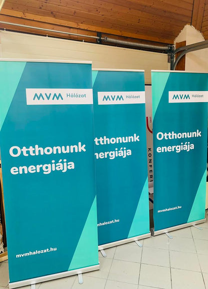 Roll-up banner nyomattal, szerkezettel