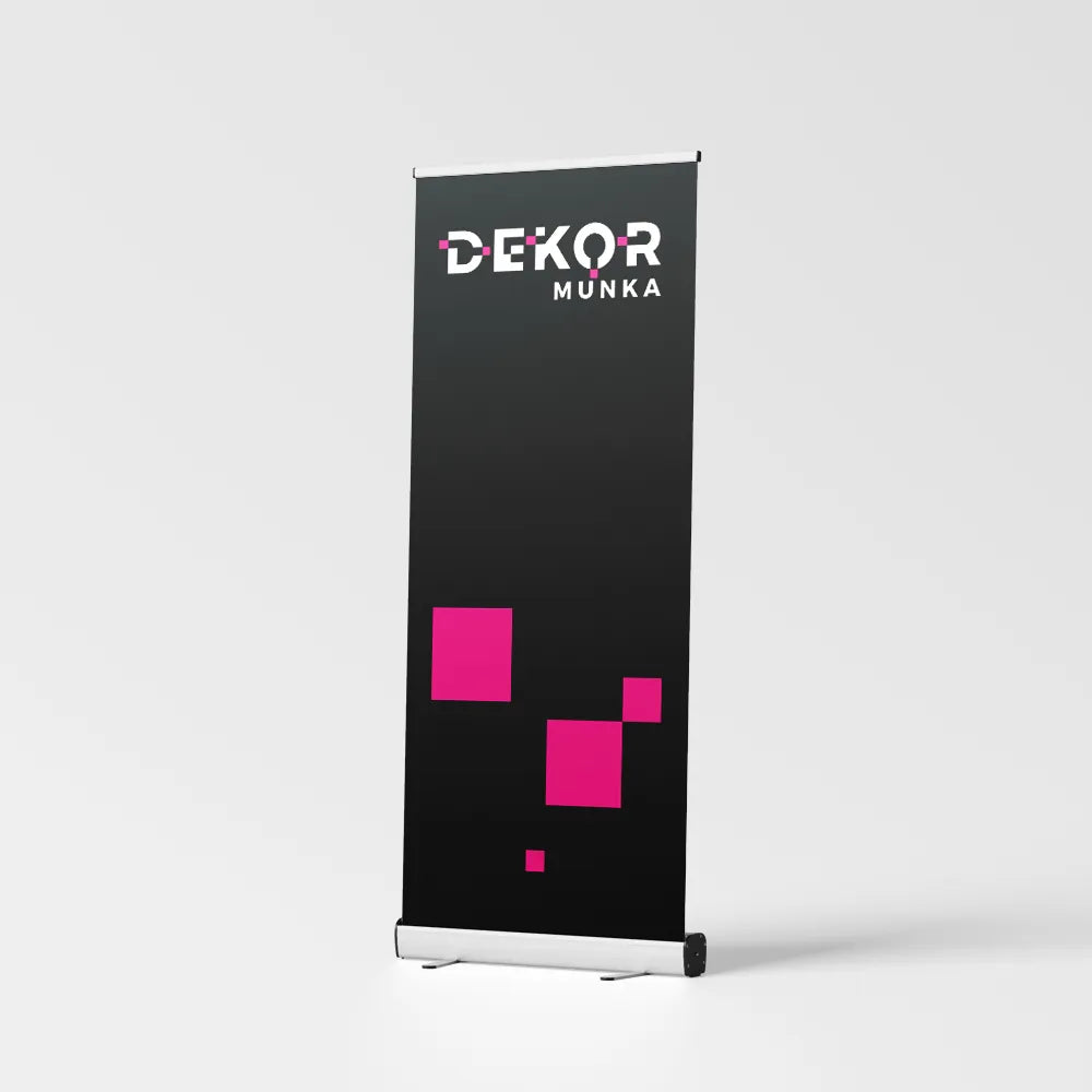Roll-up banner nyomattal és szerkezettel, Standard és Exclusive kivitelben