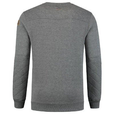 Premium Sweater - Felső férfi - stone melange