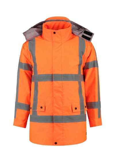 RWS Parka - Munkakabát unisex - fluoreszkáló narancssárga