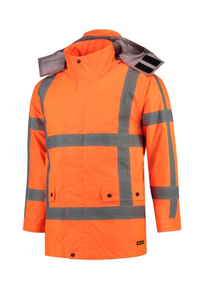 RWS Parka - Munkakabát unisex - fluoreszkáló narancssárga