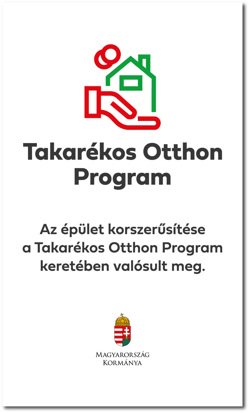 Takarékos Otthon Program projekt tábla 300×500 mm