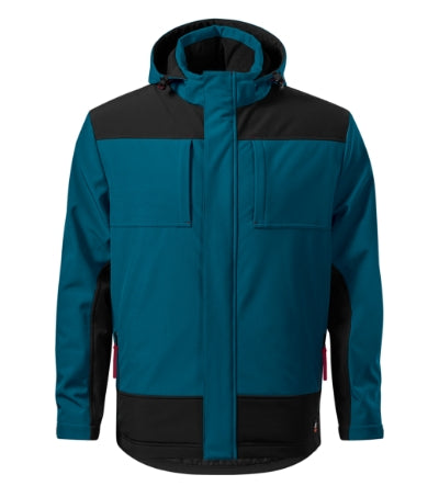 Vertex - Téli softshell kabát férfi - petrol kék