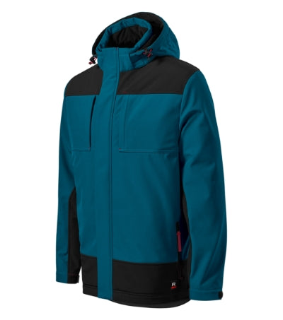 Vertex - Téli softshell kabát férfi - petrol kék