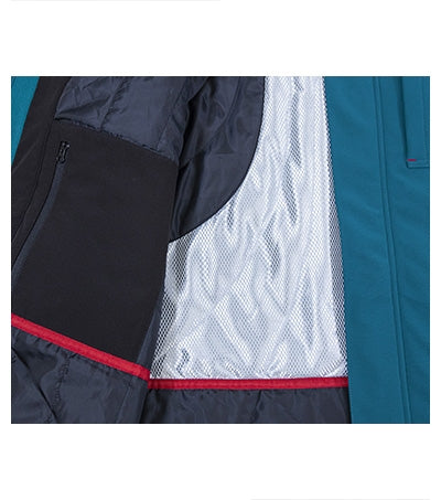 Vertex - Téli softshell kabát férfi - petrol kék