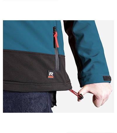 Vertex - Téli softshell kabát férfi - petrol kék