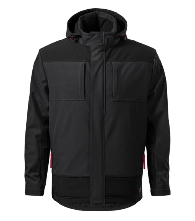 Vertex - Téli softshell kabát férfi - ébenszürke