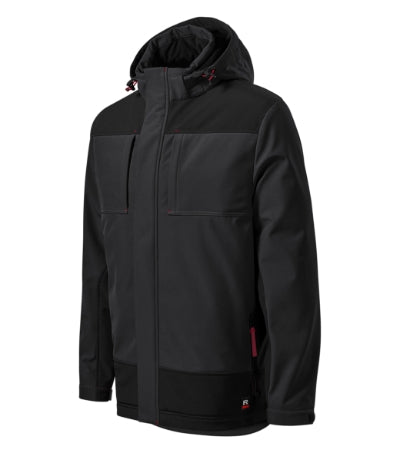 Vertex - Téli softshell kabát férfi - ébenszürke