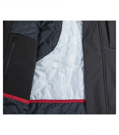 Vertex - Téli softshell kabát férfi - ébenszürke