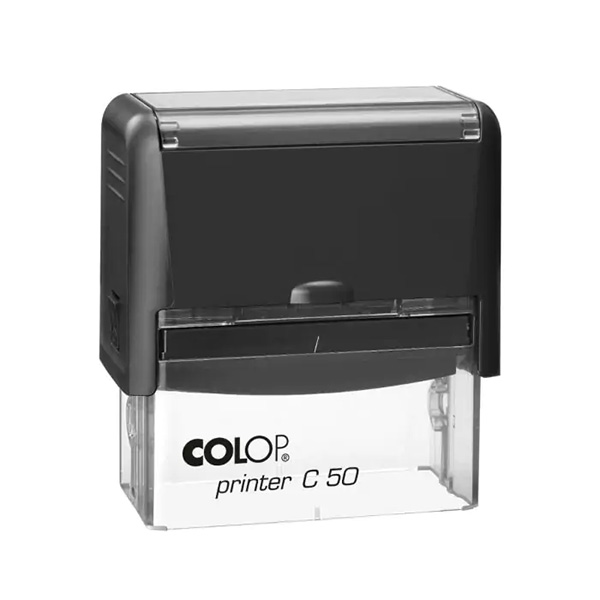 Colop printer bélyegző C50 fekete- átlátszó