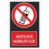 A rádiótelefon használata tilos