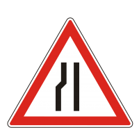 Útszűkület bal oldalon