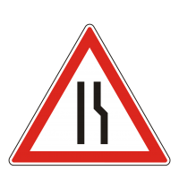 Útszűkület jobb oldalon