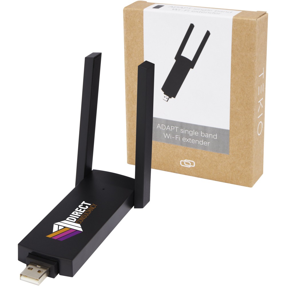 Adapt single band wi fi extender fekete