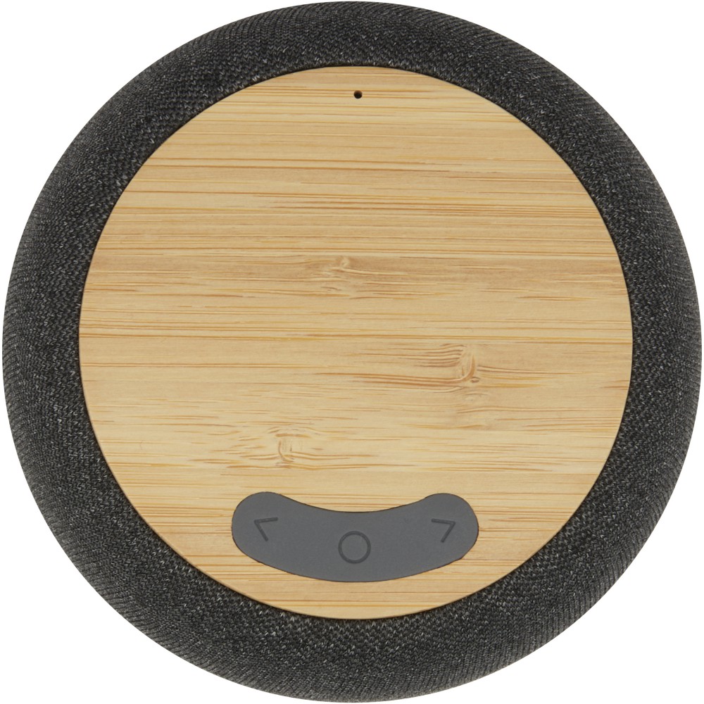 Bambusz RPET bluetooth hangszóró és töltőpad natúr