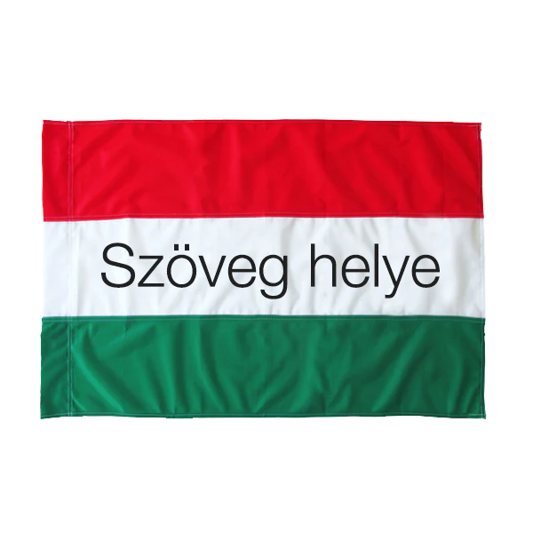 Feliratos Magyar zászló, csapatzászló