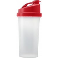 Műanyag protein shaker piros