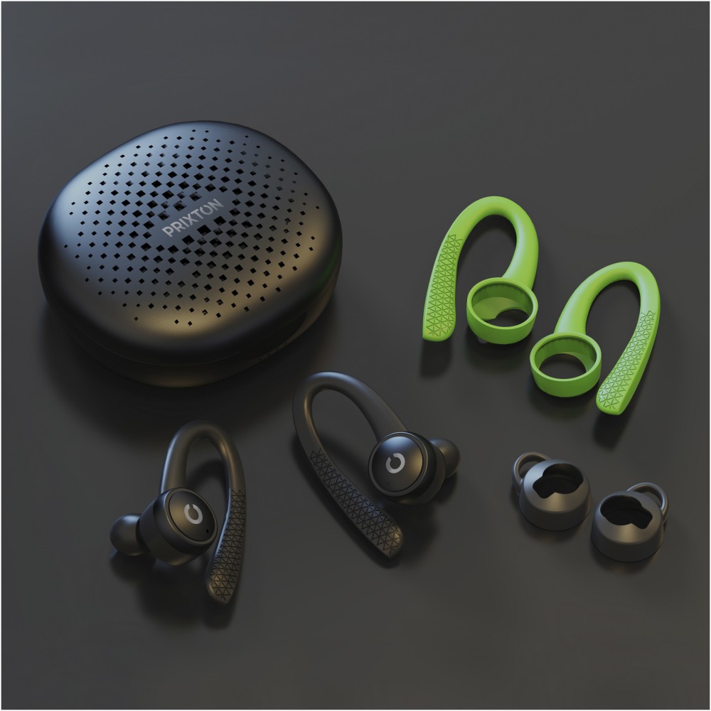 Prixton TWS 160S bluetooth 5.0 sport fülhallgató fekete