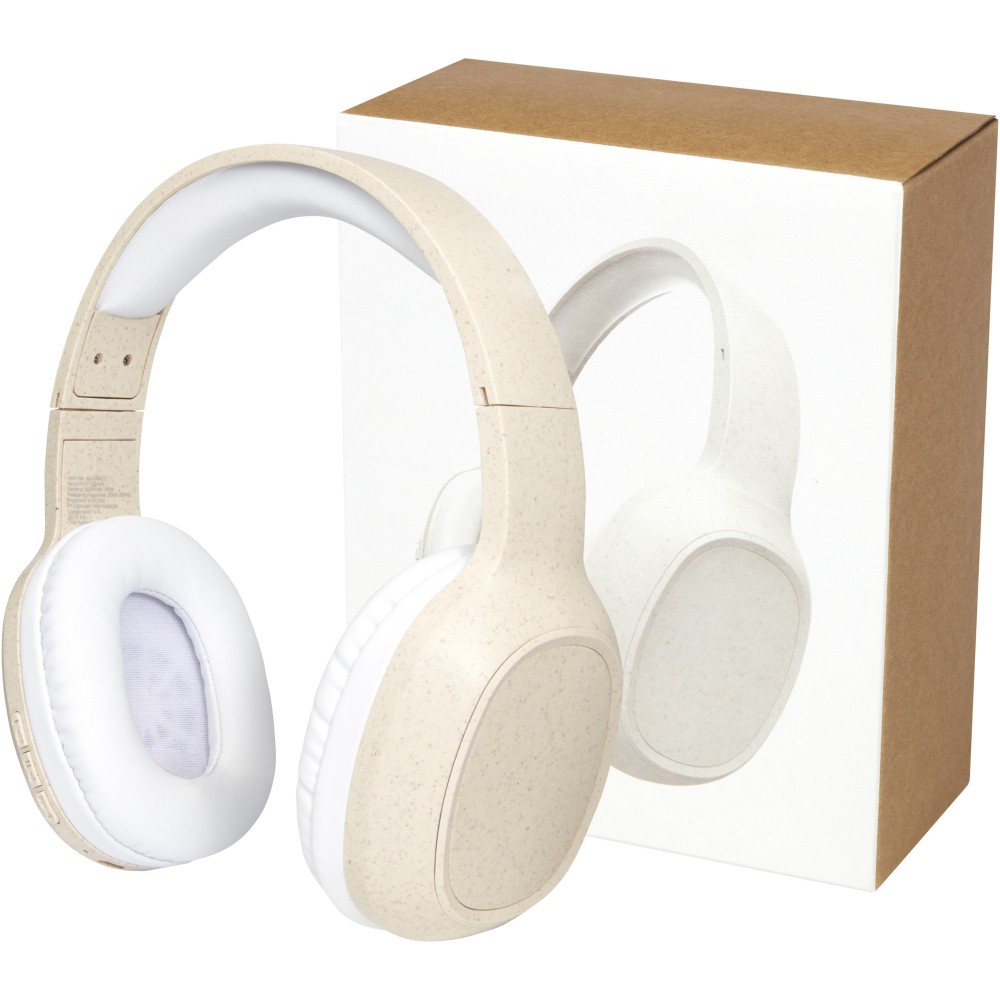 Riff bluetooth fejhallgató szalmából bézs
