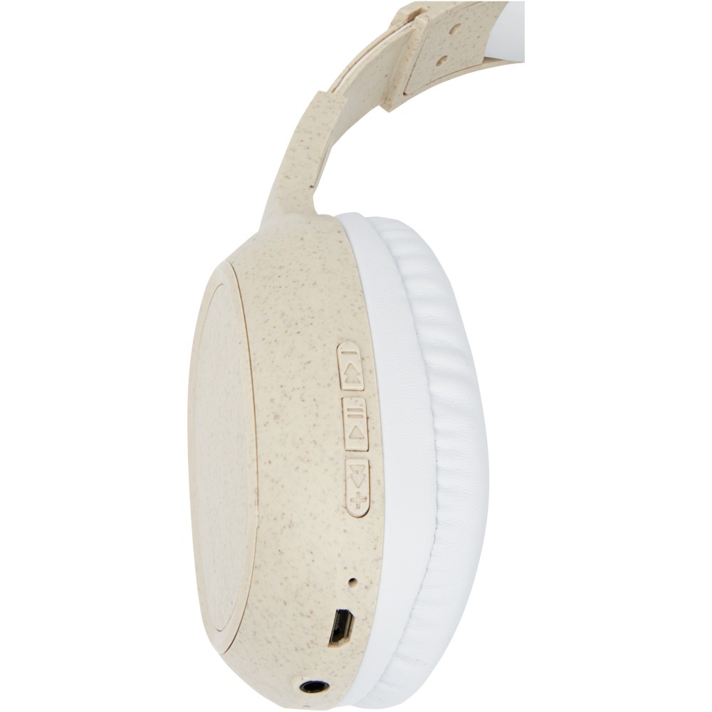 Riff bluetooth fejhallgató szalmából bézs