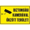 Biztonsági kamerával őrzött terület