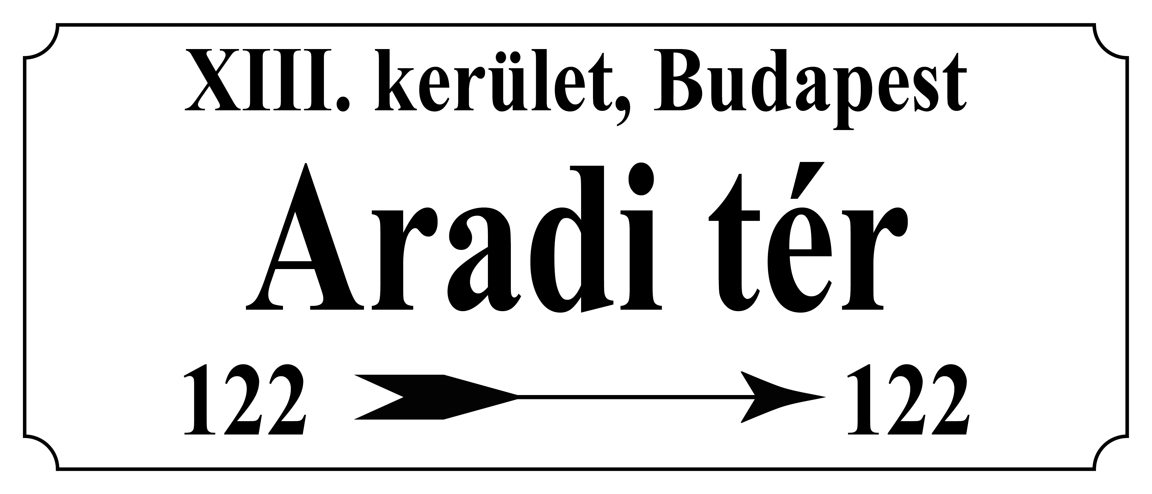 Budapest utcanévtábla