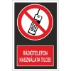 A rádiótelefon használata tilos