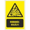 Robbanásveszély